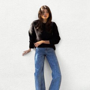 Represent Clo Spin Sweater in Jet Black